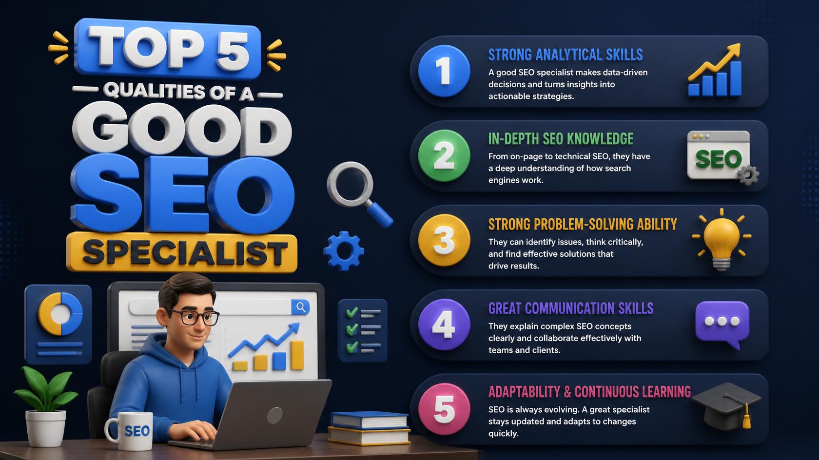 Top 5 Qualities of a Good SEO Specialist